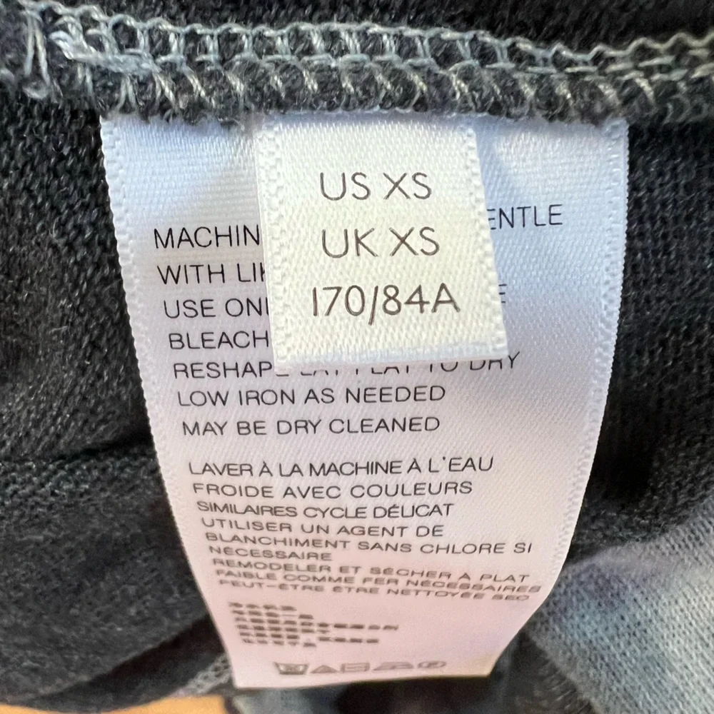 ✌️Psychedelic Groovy Long Sleeve Charcoal/White Tie Dye Free People/We The Free - Picture 13 of 15